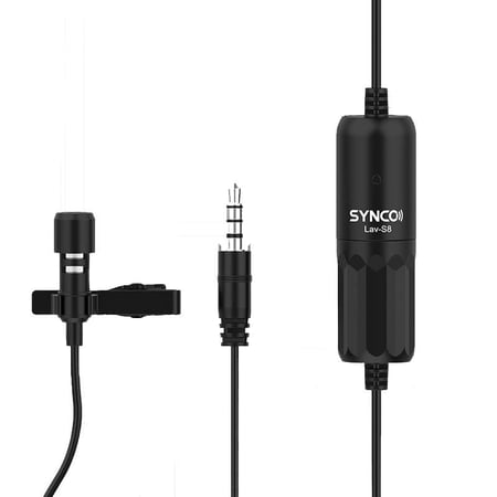 Microphone Lavalier Filaire Noir Type-C Pour Enregistrement Et Enseignement YONIS