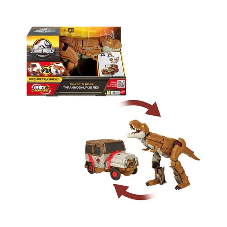 Jurassic World Fierce Changers - Figurine Chase 'N Roar Tyrannosaurus Rex 21 cm