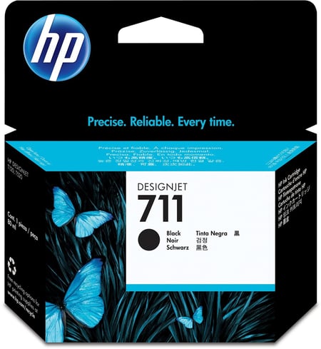 Cartouche d'imprimante HP - n°711 - 80 ml - Noir - CZ133A