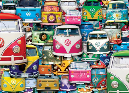 Puzzle 1000 pièces - VW Funky Jam - Eurographics