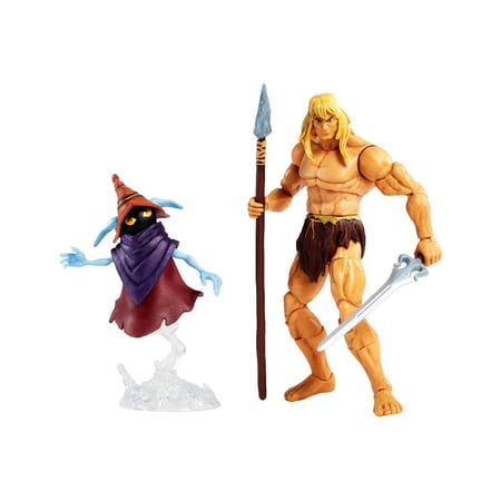 Maîtres de l'Univers : Revelation Masterverse 2022 - Figurines Deluxe Savage He-Man & Orko 18 c