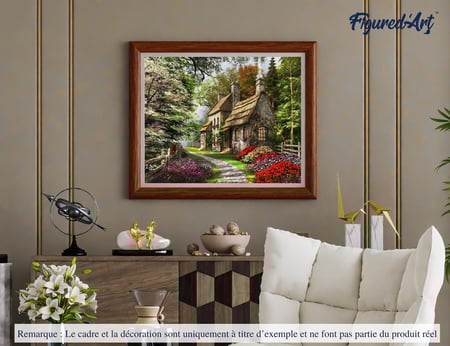 Peinture à L'huile Par Numéros, Dessin De Montagne Par Numéros, Paysage