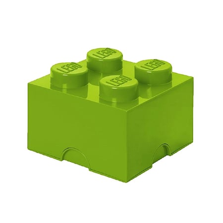 Boîte de rangement LEGO Storage Brick 4 verte claire