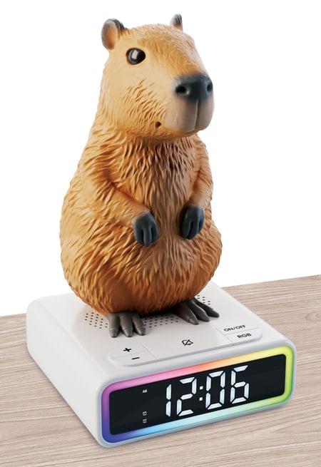 RAINY DAYS CAPYBARA – RÉVEIL DIGITAL LUMINEUX