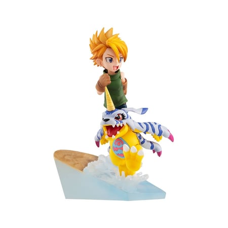 Digimon Adventure G.E.M. Series - Statuette Yamato Ishida & Gabumon 2022 Ver. 12 cm