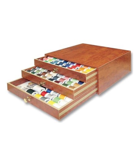 Coffret Trésor bois Madeira Aerofil - 194 bobines - 8190H Marron