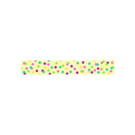 Ruban adhésif fantaisie 1,5 cm x 10 m confettis