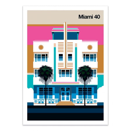 Affiche 30x40 cm - Miami 40 - Bo Lundberg
