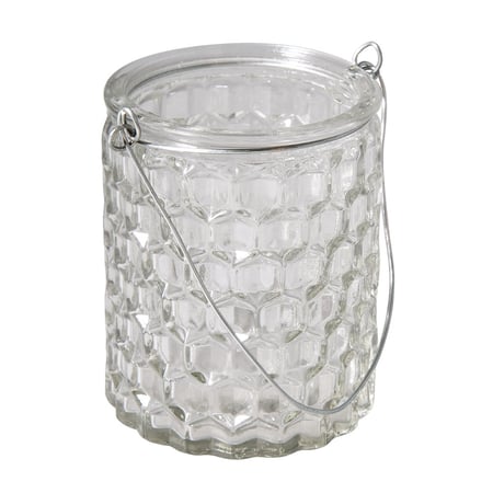 Récipient en verre Gaufre av.anse, 7,5x7,5x9cm, 200ml