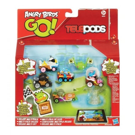 Multi pack deluxe telepods angry birds go 5 vehicules - hasbro - a6031