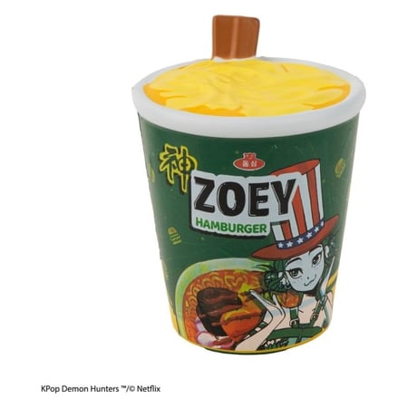 KPop Demon Hunters - Figurine anti-stress Squishy Zoey Hamburger Noodles - Cinereplicas