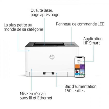 HP Color Laser 150nw - imprimante - couleur - laser