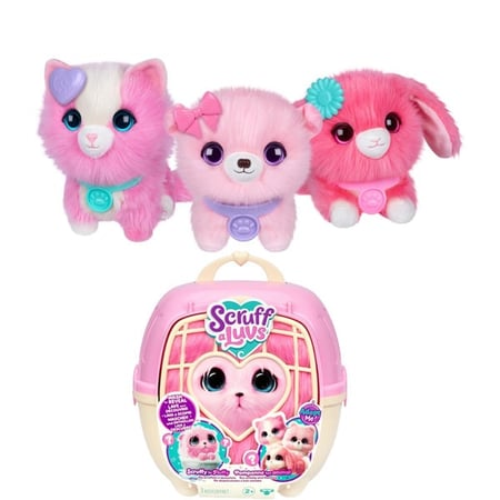 Animaux en peluche - Boule de poiles - Rose