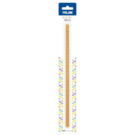 Règle triangulaire 30 cm transparente série New Look, orange