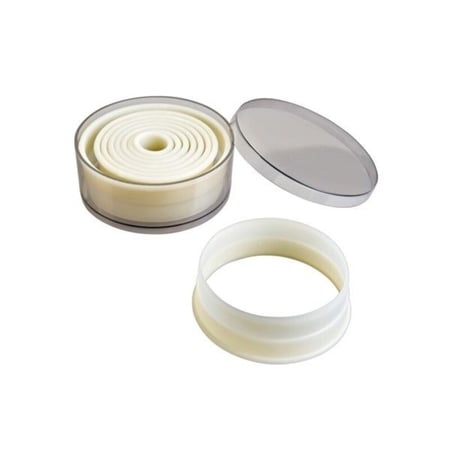 9 Découpoirs ronds lisses assortis