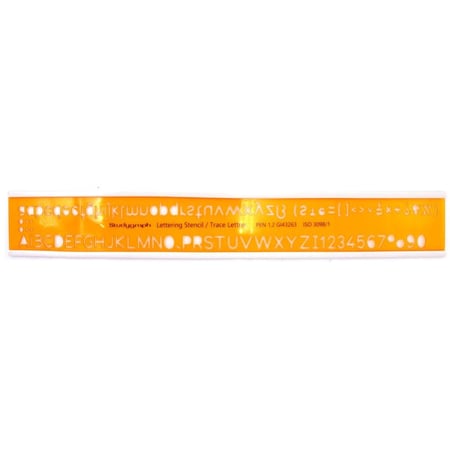 Trace Lettres ISO 12 mm