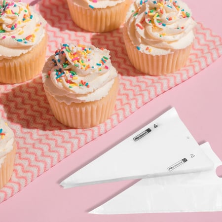 Lot De 100 Poches à Douille Jetables (petite Taille 18 X 24