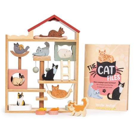 Hôtel Pour Chats - Tender Leaf - Bois - 19 x 5 x 20,3 cm