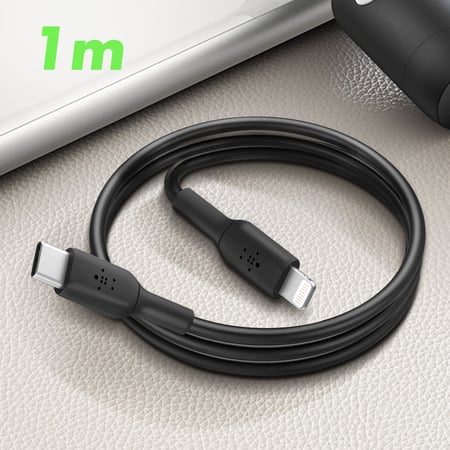 Belkin Chargeur voiture USB-C 30W Câble iPhone Lightning