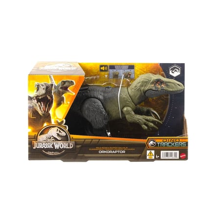 Jurassic World Dino Trackers - Figurine Wild Roar Orkoraptor