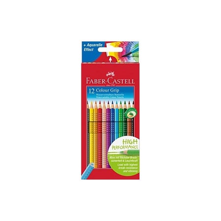 FABER-CASTELL Crayons de couleur Colour GRIP, étui de 12