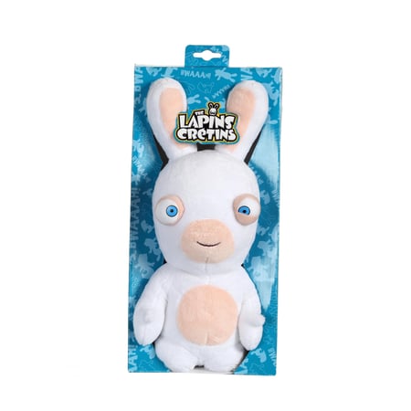 Lapins Crétins Sonores - Bouche Fermée - 28 cm - Blanc