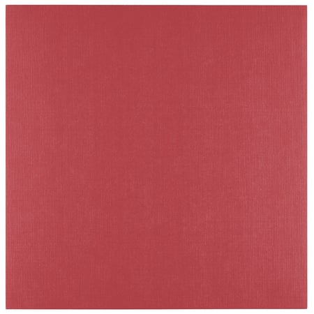 Carton en lin Florence - Ruby - 100 feuilles - 30,5 x 30,5 cm - 250 g/m²