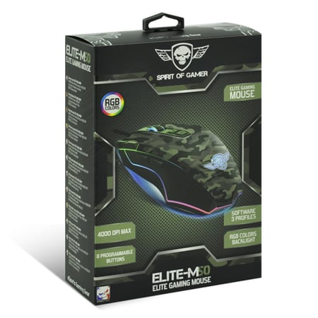 Souris gaming Elite M50 Army rapid fire