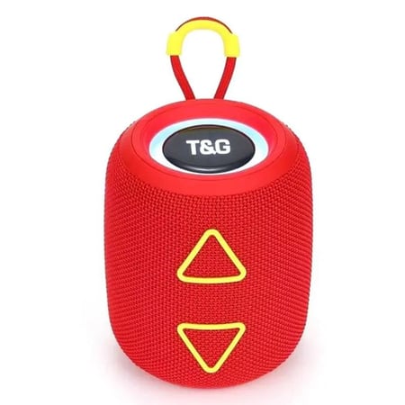 Enceinte Bluetooth Portable TWS LED Lumineuse Stéréo Subwoofer Avec Micro Intégré Rouge YONIS