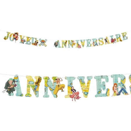 Guirlande Joyeux Anniversaire One Piece