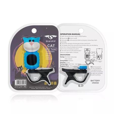 Swiff® B72BL Clip-On Cat Tuner - Accordeur