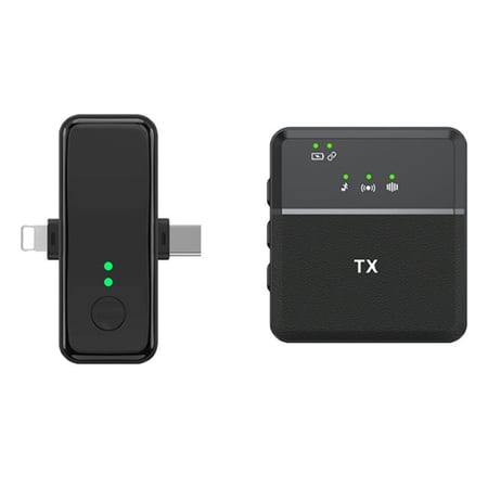 Microphone Sans Fil 3-en-1 Réduction De Bruit Pour Smartphone Et Appareil Pro YONIS