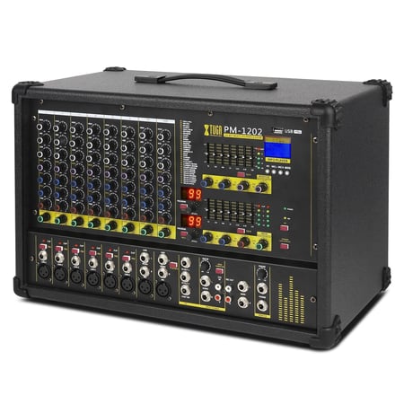 Table De Mixage Puissante 900W 10 Canaux Avec Processeur Multi-FX Et DSP Noir YONIS