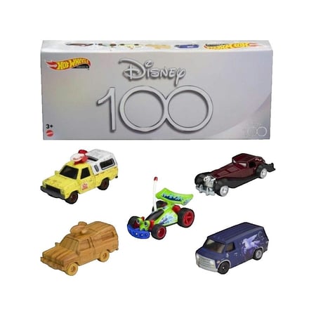 Voitures miniature Mattel Hot Wheels 100ème anniversaire Disney - Coffret 5 modèles