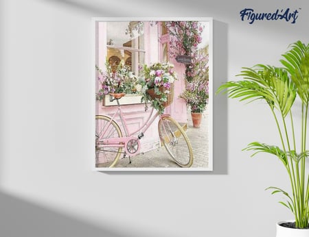 Ideen mit Herz Diamond Painting Toile à motif sur châssis | 30 cm x 30 cm | Kit avec outils (famille de lapins