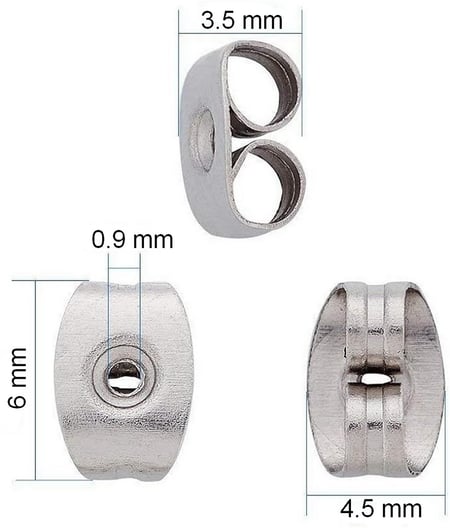 Embout Silicone Pour Oreille 12pcs/6 Paires De Boucles D'Oreilles