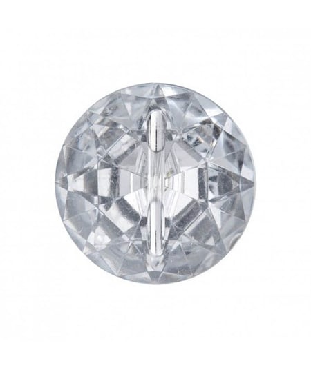 Carte de 4 boutons Imitation Cristal 15mm - Union Knopf Transparent