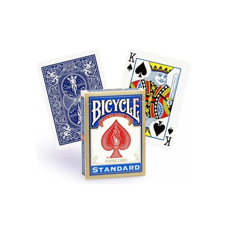 2 jeux de 54 cartes pour Rami, dos rouge et bleu