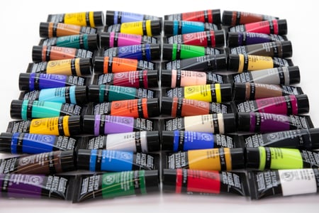 Ensemble de 24 tubes de peinture acrylique BASICS de Liquitex