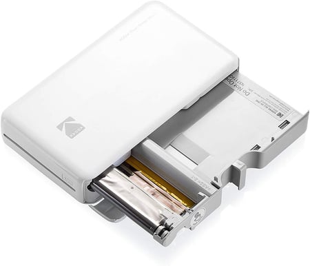 Imprimante photo instantanée portable Kodak Mini 2 Retro (P210RY) + 68  feuilles Bundle - Jaune 