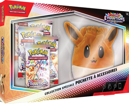 Coffret Pokémon - Collection spéciale pochette à accessoires Ecarlate et Violet : Evolutions Prismatiques - Evoli