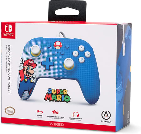 Manette Switch PowerA Mario Pop sans fil : les offres