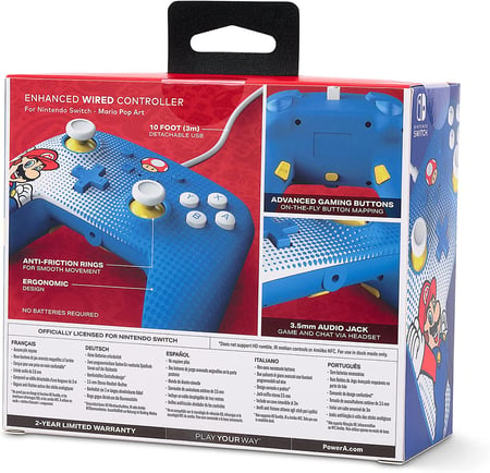 Manette filaire Nintendo Switch - Mario Casse-Brique - PowerA à 25,69€