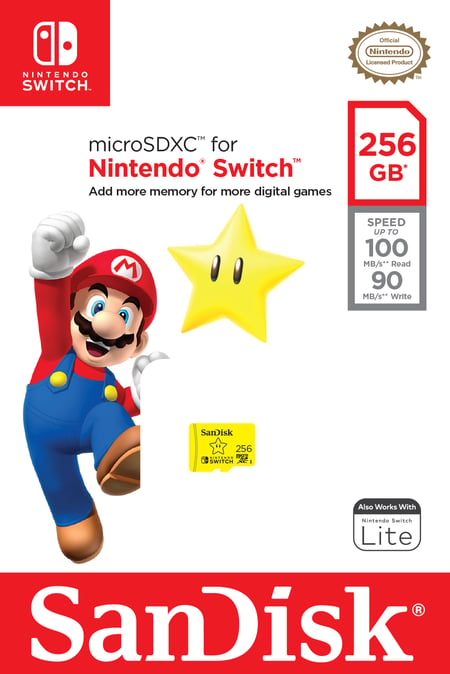 Carte mémoire pour Nintendo Switch