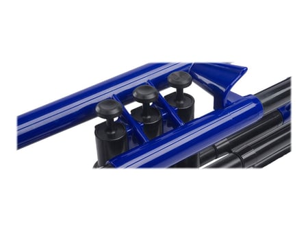 pBone pTrumpet - Trompette - Bb clé - plastique ABS - bleu - avec boîtier -  Instruments à vent - Classique
