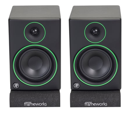 Gator Frameworks GFW-ISOPAD-SM - Paire de patins isolants pour moniteur de studio 