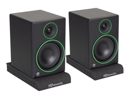 Gator Frameworks GFW-ISOPAD-SM - Paire de patins isolants pour moniteur de studio 