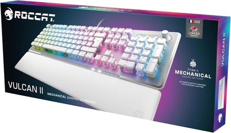 Clavier filaire mécanique gaming Roccat - Vulcan II Linear - Blanc