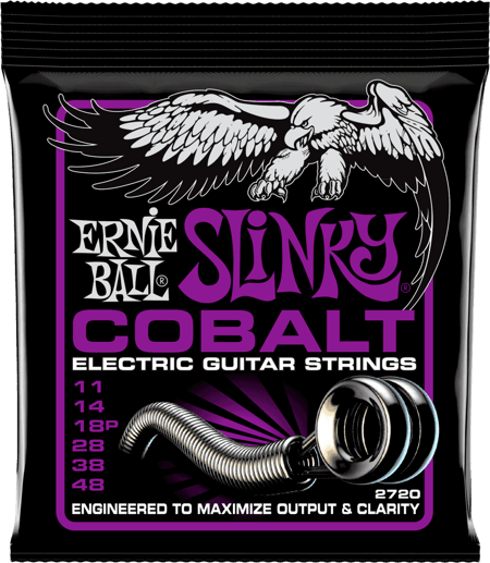 Ernie Ball 2220 Power Slinky - Cordes en cobalt pour guitare électrique - .011 - .048