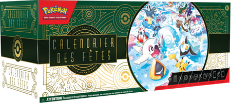 Calendrier des fêtes 2024 (de l'avent) - Pokémon